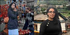 image: South actress Nandini Rai reached Kedarnath Dham