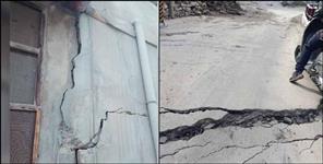 image: Cracks in houses in Dehradun Kalsi Khamarola village