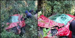 image: Chamoli car accident teacher Umed Singh Negi Himanshu death