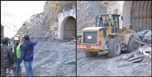 image: 34 people stuck in tunnel in chamoli