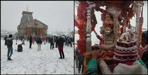 image: Snow in Kedarnath