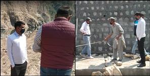 image: Illegal mining in the Satpuli Nayar river