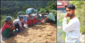 image: Bipin badoni changed their life by mushroom farming