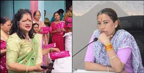image: Anganwadi workers selling expensive sanitary pads