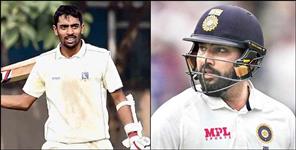image: Uttarakhand Abhimanyu Easwaran Test debut in place of Rohit Sharma