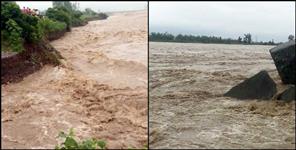 image: Uttarakhand Ganga at the danger mark