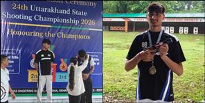 Divyansh from Rudraprayag won gold in shooting Championship