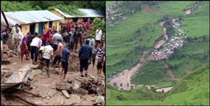 image: heavey rainfall in uttarakhand three districts