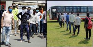 image: Govt sent 103 bus to gurugram