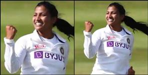 image: Sneha Rana took 4 wickets in England