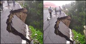image: Dehradun mussoorie road broken