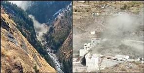 image: Rishiganga project glacier in chamoli