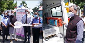 image: Chamoli and Uttarkashi got two life support ambulances