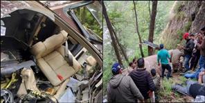 Helicopter Crash in Gangnani Uttarkashi