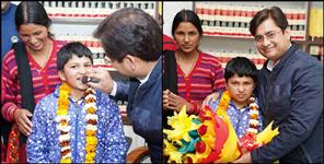 image: Sanjay Sharma darmora appreciate the brave girl rakhi
