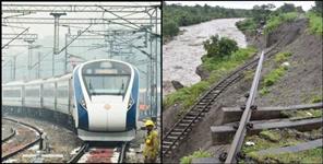 image: Kumaon Can not Gate Vande Bharat Express Shunting Line broken