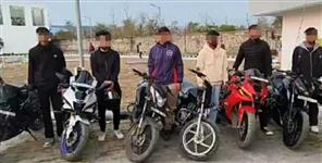 image: Challan of 6 bikers doing Dangerous stunts on Thano Road