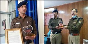 image: Manish Pant of Uttarakhand Police honored with Shining World Care