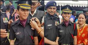 image: Manisha became officer in Indian army