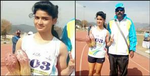 image: Radha of Mussoorie won gold medal in 1500m race Khelo India Games
