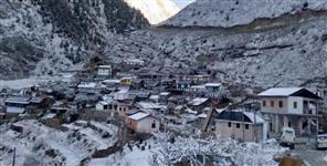 image: Snowfall in Uttarakhand Niti Valley