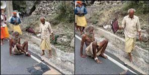 image: morena tyagi maharaj dandavat yatra badrinath