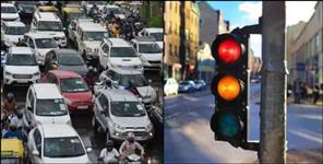 image: Signal will not be green for unnecessary honking in dehradun