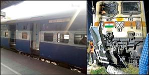 image: Engine of Raptiganga Express derailed in Dehradun