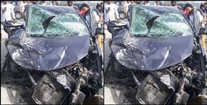 image: Two cars collided on Dehradun Delhi highway