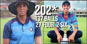 image: Neelam Bhardwaj Creates history slams one day double century