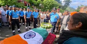 Air Force Jawan Ashish Dies Gets Military Farewell