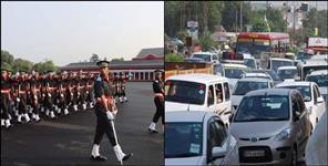 image: Traffic diversion in Dehradun
