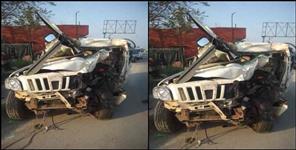image: Tractor Scorpio collision in Haridwar