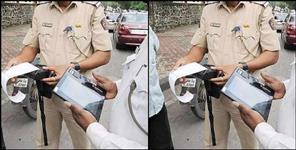 image: Dehradun car challaned in Delhi