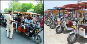 image: uttarakhand government ban e rickshaw in Dehradun