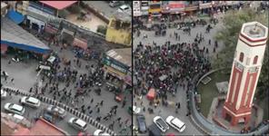 image: Unemployed youth clash with police in Dehradun