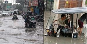 image: waterlogging after rain in dehradun