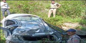 image: Car falls into ditch in Almora 7 students injured