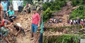 image: Landslide in Khirsu block of Pauri Garhwal