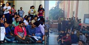 image: Scuffle between student teacher in Doon University