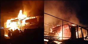 5 shops caught fire in Bhawali market