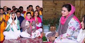 image: Bollywood actress Kajol in Rishikesh Uttarakhand