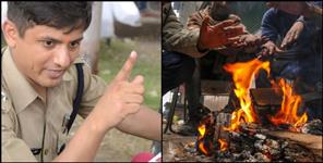 image: Policemen heating fire on duty get punishment