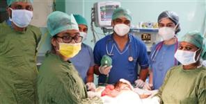 image: 800 grams tumor in the stomach of 8-year-old girl in Dehradun