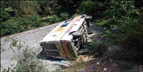 image: Ambulance fell on the roof in Almora Ranikhet