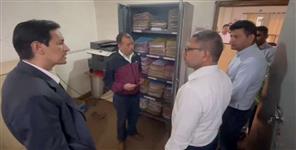 IAS Deepak Rawat inspected the DDA office
