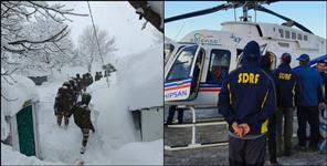 image: Rescue of 5 workers continues in Chamoli avalanche