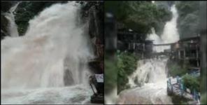 image: Intensified flow in Mussoorie Kempty Falls