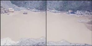 image: Debris-built lake in Tehri Garhwal