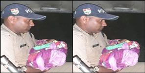 image: dehradun police rescues newborn girl